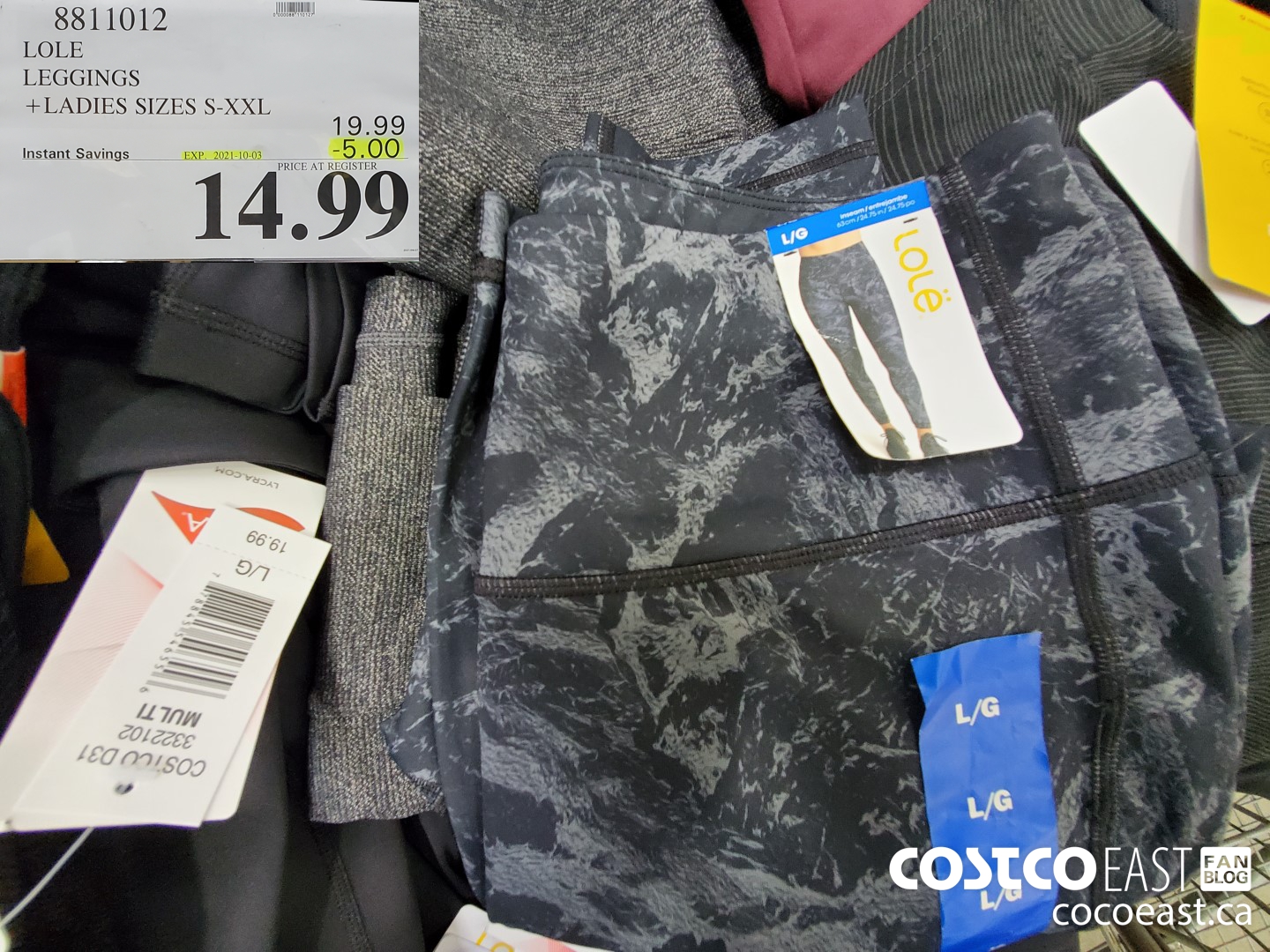 LOLE LEGGINGS +LADIES SIZES S-XXL at Costco 3180 Laird Rd Mississauga &  Oakville
