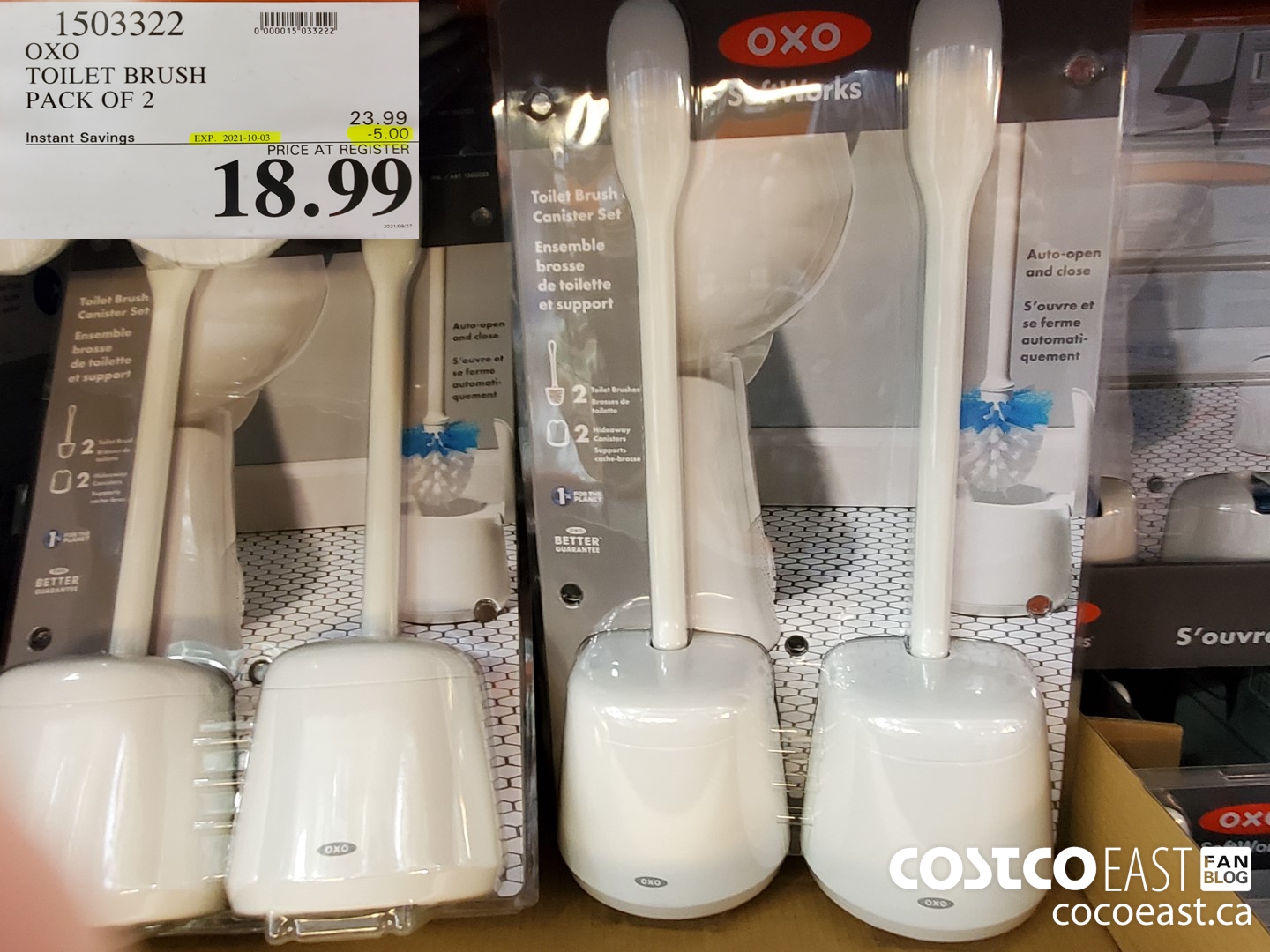 Costco Deals - 🚽 @oxo 2 pack #toiletbrush and canister set