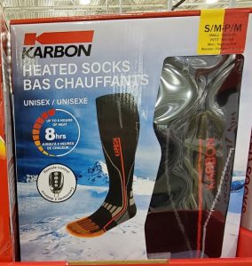 1632128 KARBON HEATED SOCKS SIZES S M AND L XL 114 99 - Costco East Fan Blog