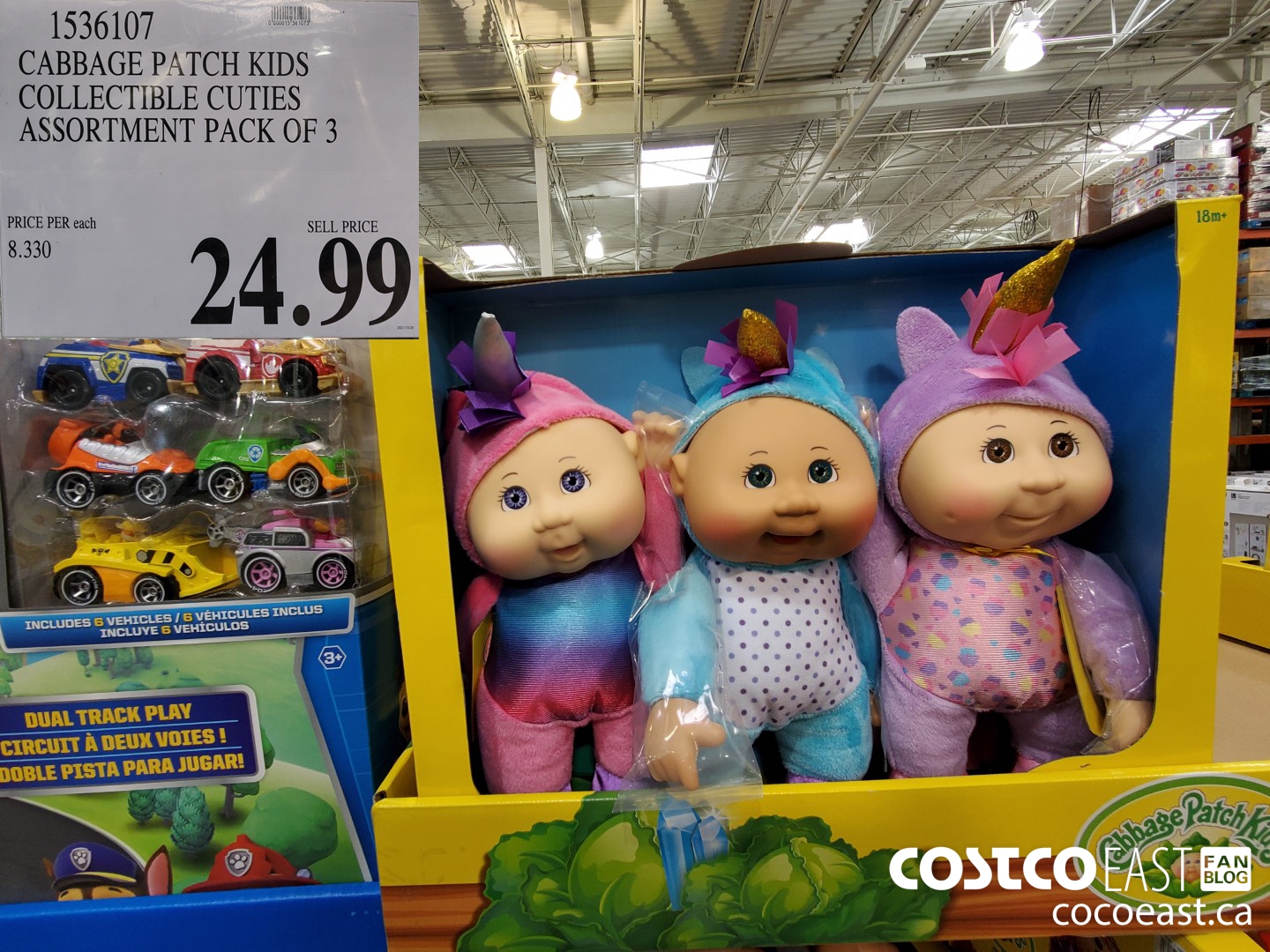 1536107 CABBAGE PATCH KIDS COLLECTIBLE CUTIES ASSORTMENT PACK OF 3