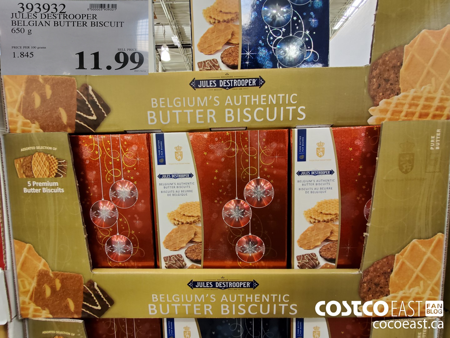 393932 JULES DESTROOPER BELGIAN BUTTER BISCUIT 650 g 11 99 Costco