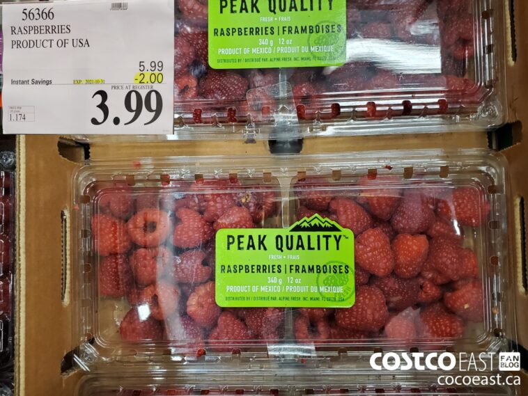 56366 RASPBERRIES PRODUCT OF USA 2 00 INSTANT SAVINGS EXPIRES ON 2021 ...