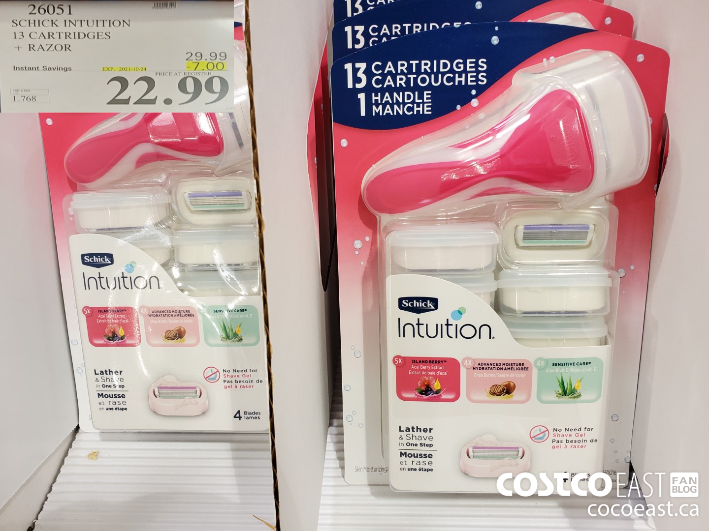 intuition razor refills costco