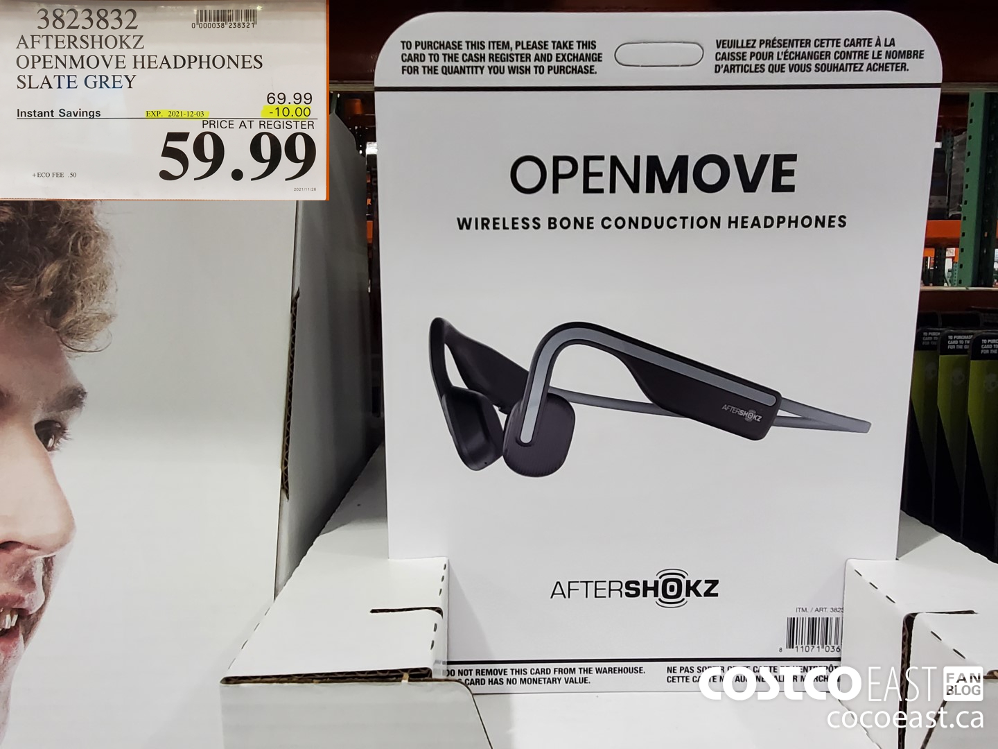 3893839 AFTERSHOKZ OPENMOVE HEADPHONES SLATE GREY 10 00