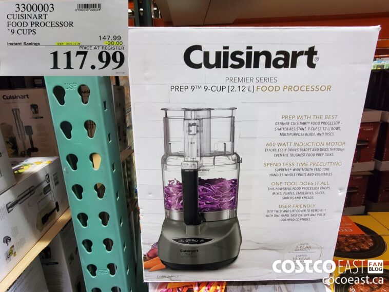3390003 CUISINART FOOD PROCESSOR 9 CUPS 30 00 INSTANT SAVINGS EXPIRES