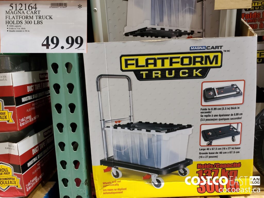 512164 MAGNA CART FLATFORM TRUCK HOLDS 300 LBS 49 99 Costco East Fan Blog