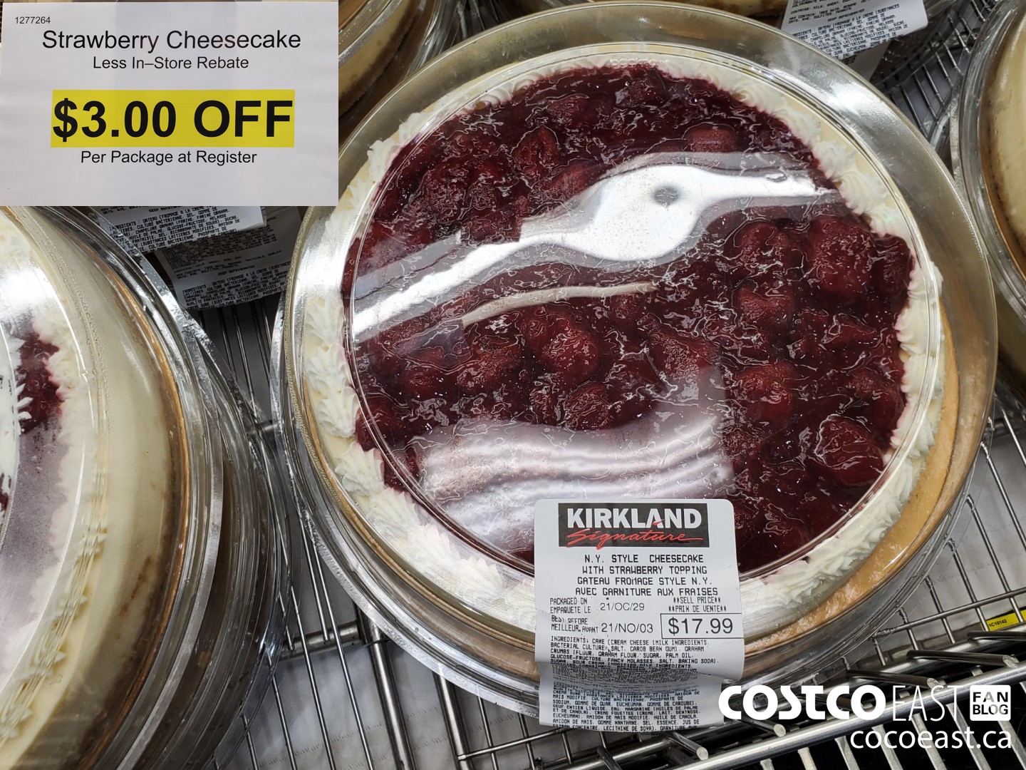 1277264 STRAWBERRY CHEESECAKE 1 740 KG 3 00 INSTANT SAVINGS