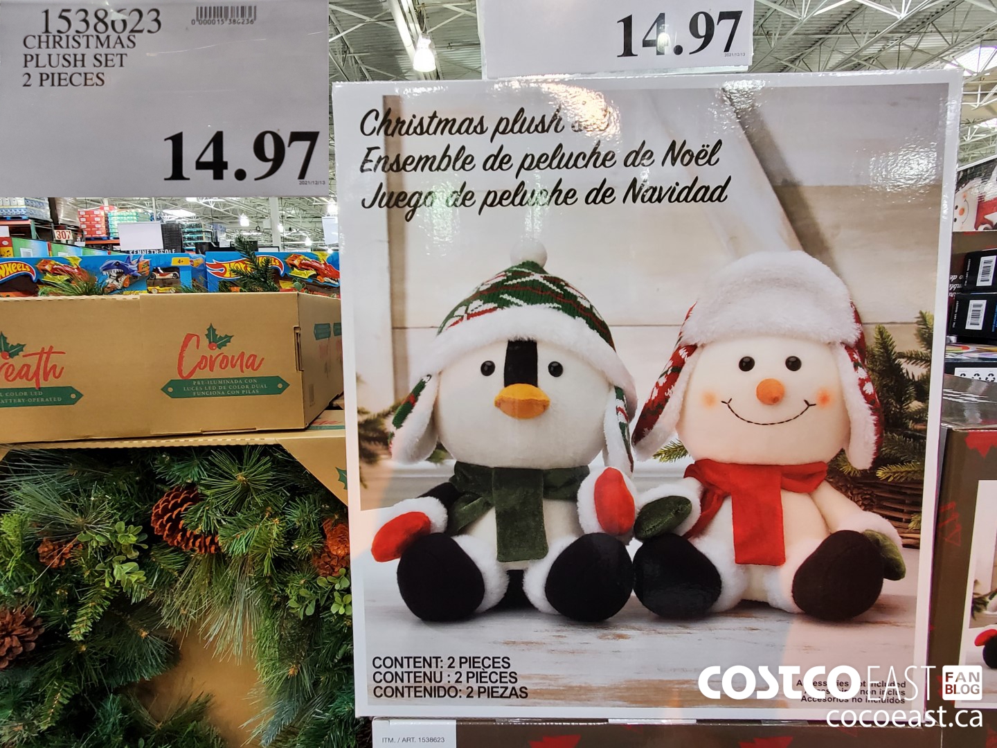 christmas plush set costco