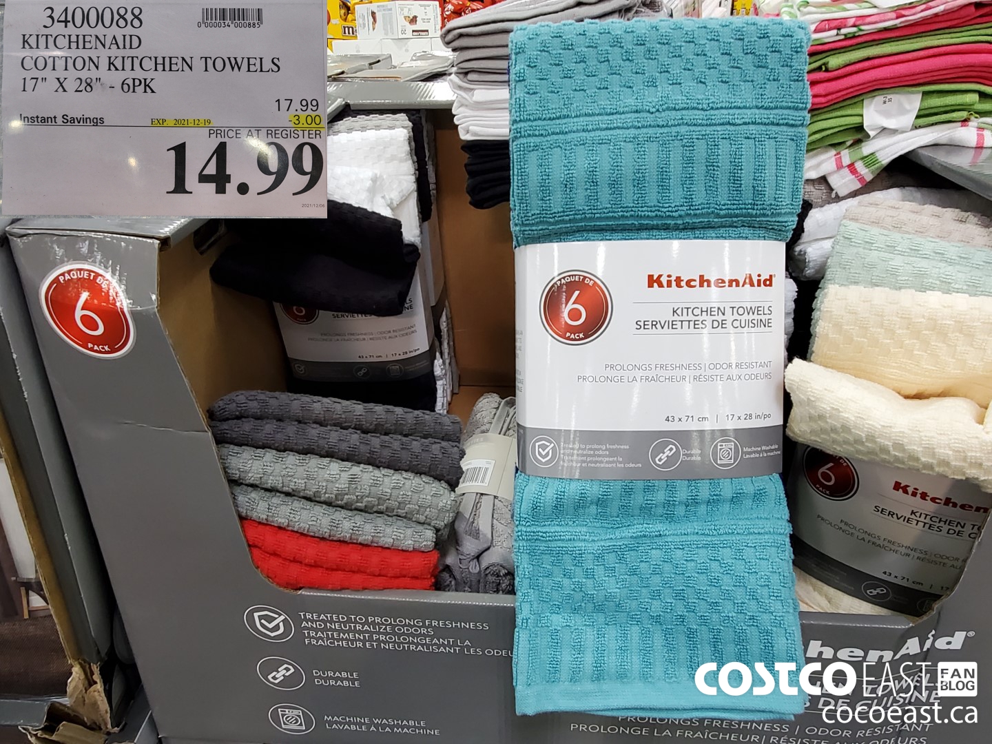 3400088 KITCHENAID COTTON KITCHEN TOWELS 17 X 28 6PK 3 00 INSTANT SAVINGS  EXPIRES ON 2022 02 06 14 99 - Costco East Fan Blog