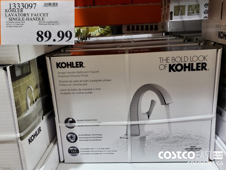 1333097 KOHLER LAVATORY FAUCET SINGLE HANDLE 89 99 - Costco East Fan Blog