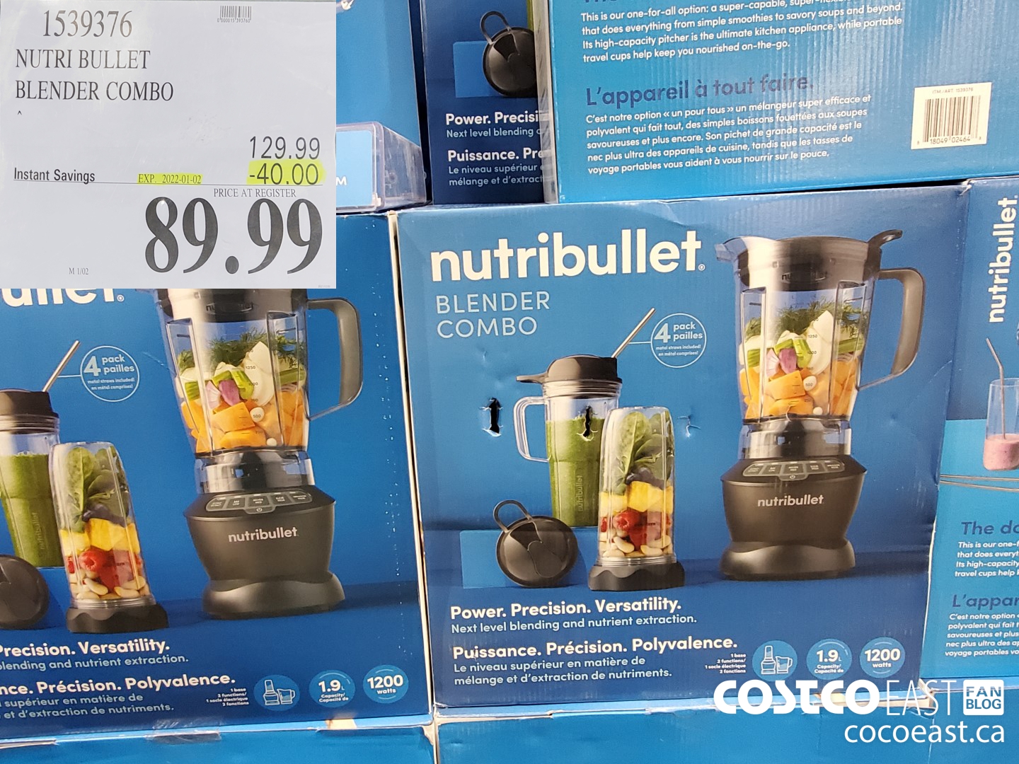 1539376 NUTRI BULLET BLENDER COMBO 40 00 INSTANT SAVINGS EXPIRES ON