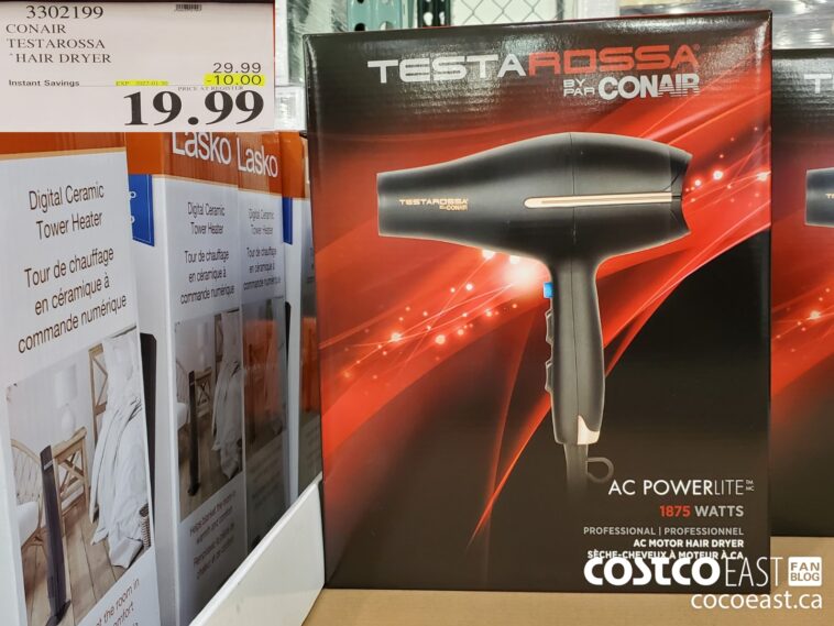 3302199 CONAIR TESTAROSSA HAIR DRYER 10 00 INSTANT SAVINGS EXPIRES ON