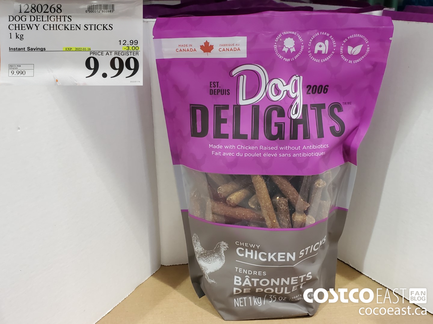 dog delights chewy chicken sticks costco