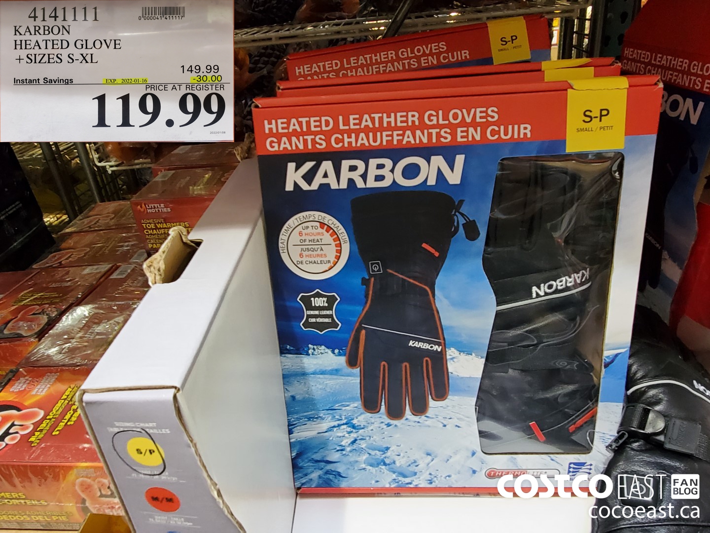 1632128 KARBON HEATED SOCKS SIZES S M AND L XL 114 99 - Costco East Fan Blog