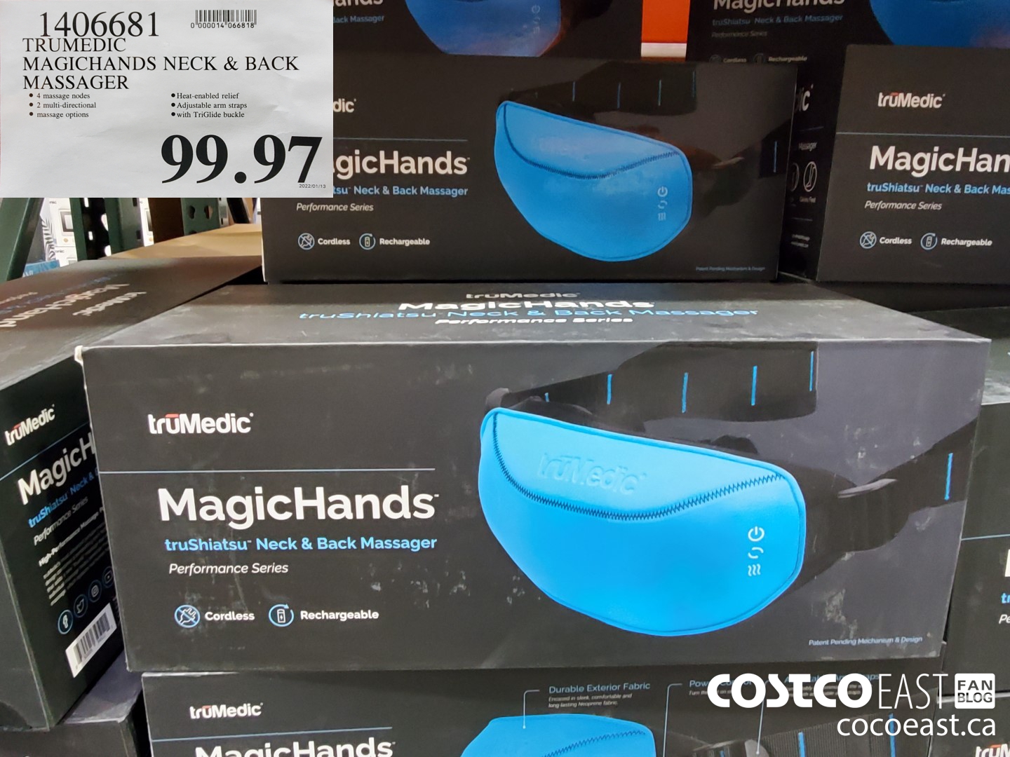 1406681 TRUMEDIC MAGICHANDS NECK BACK MASSAGER 99 97 Costco East Fan Blog