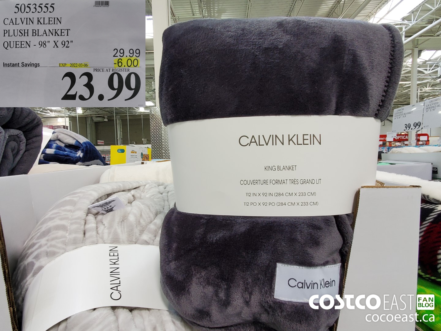 Calvin Klein Queen Fleece Blanket