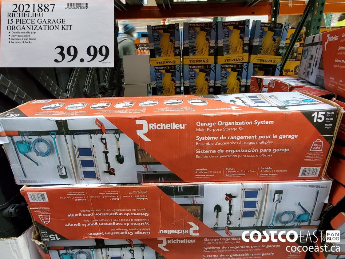 2021887 RICHELIEU 15 PIECE GARAGE ORGANIZATION KIT 39 99 Costco East