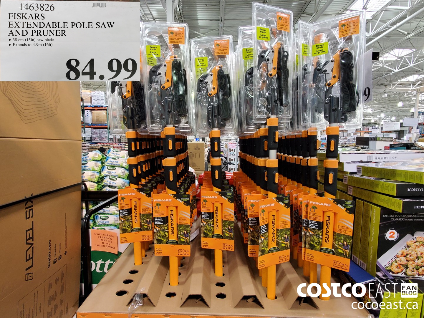 1463826 FISKARS EXTENDABLE POLE SAW AND 