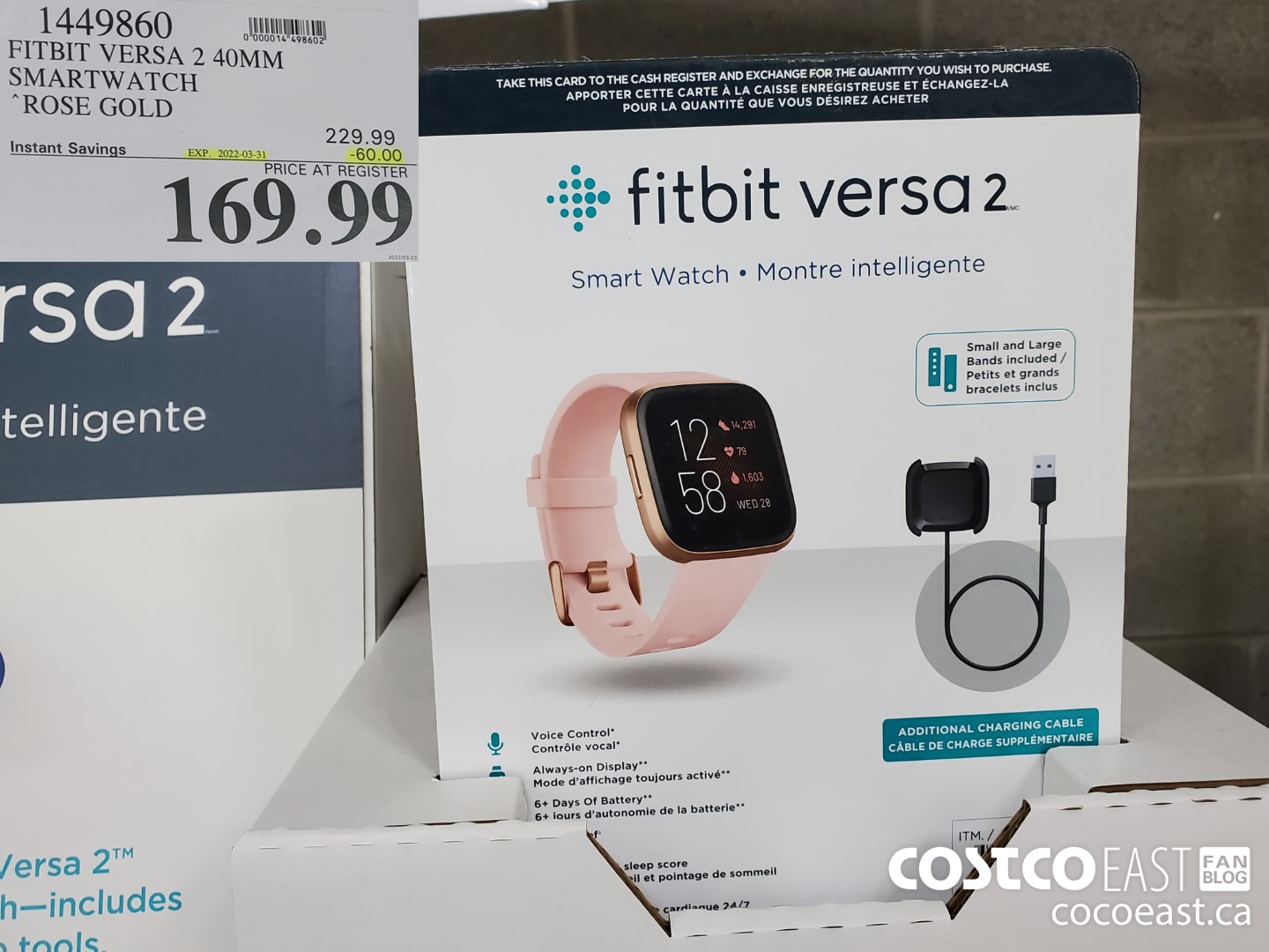 Montre fitbit best sale costco canada