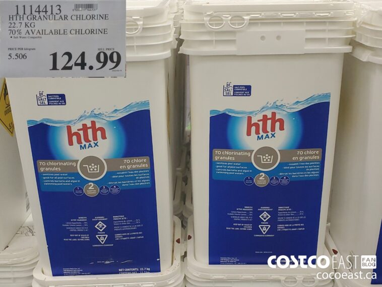 1114413 HTH GRANULAR CHLORINE 22 7KG 70 AVAILABLE CHLORINE 124 99 ...