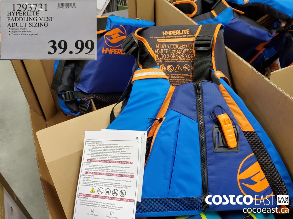1293731 HYPERLITE PADDLING VEST ADULT SIZING 39 99 Costco East Fan Blog