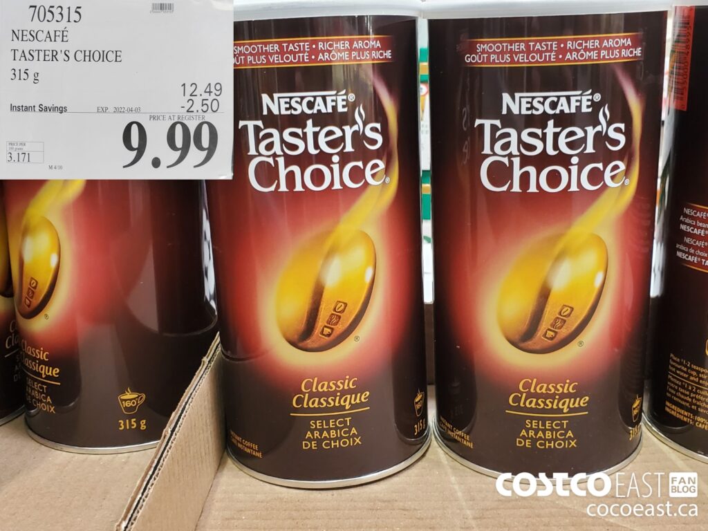 705315 NESCAFE TASTER S CHOICE 315 g 2 50 INSTANT SAVINGS EXPIRES ON ...