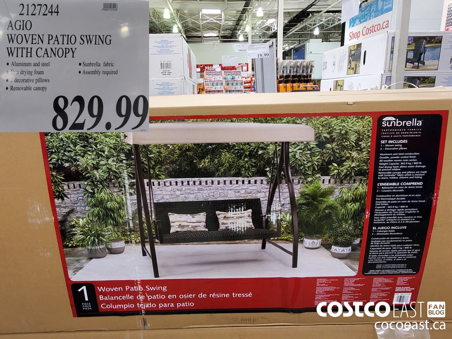 Costco patio outlet swings