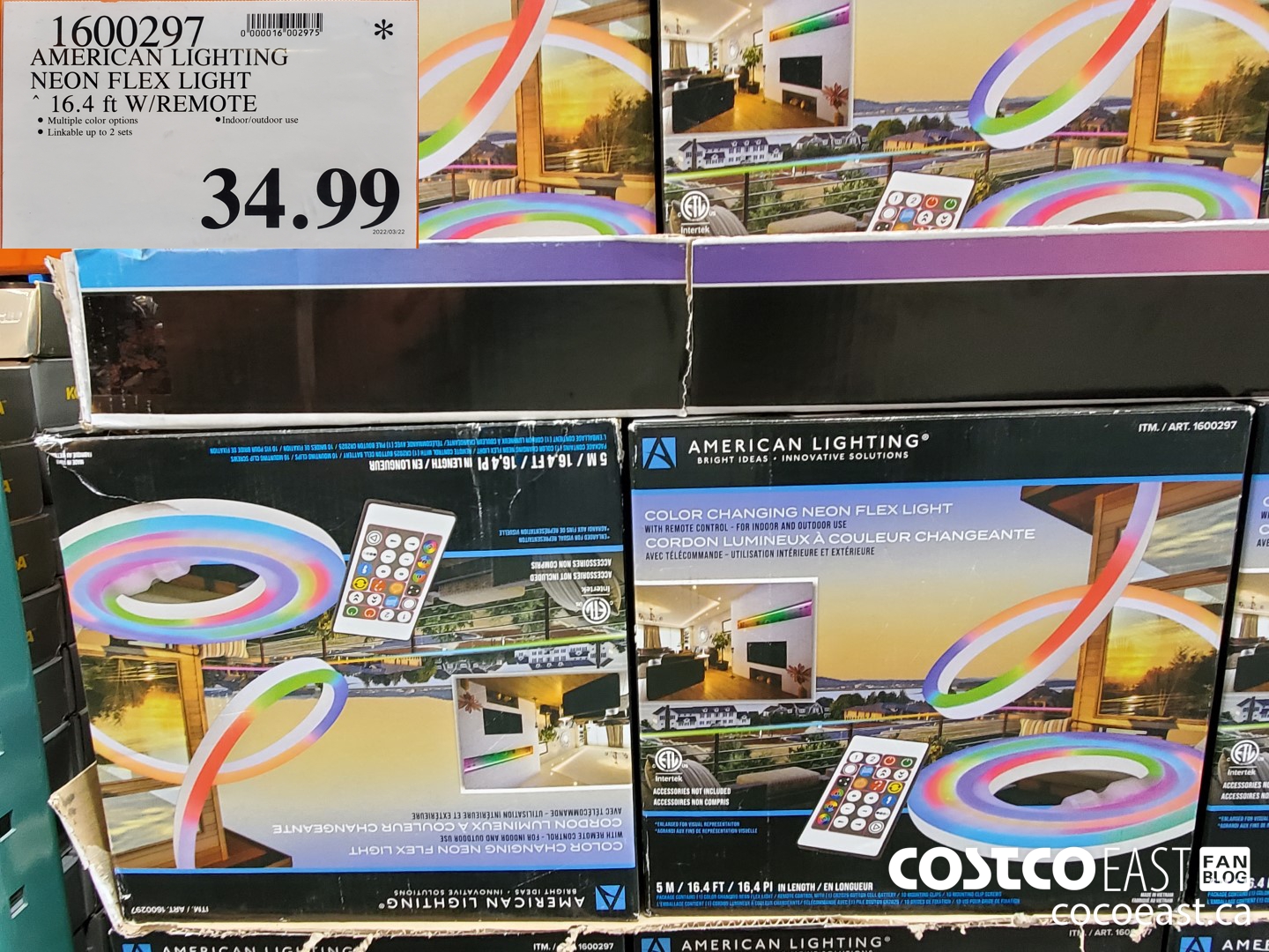 american lighting color changing neon flex light costco