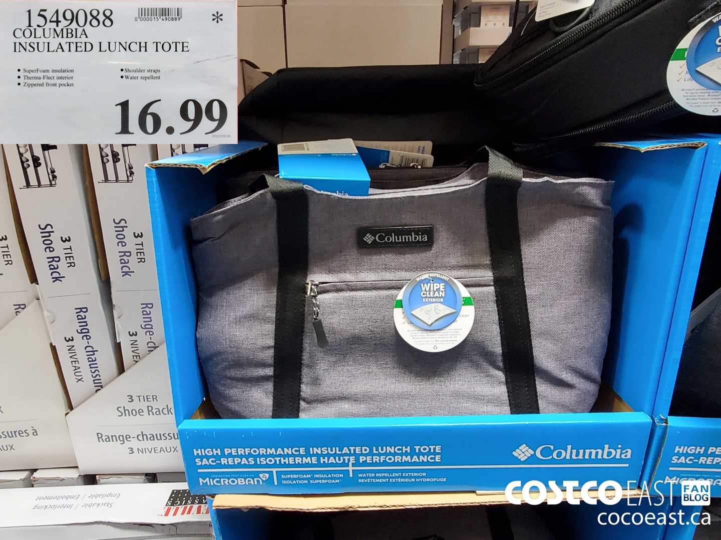 columbia insulated lunch tote