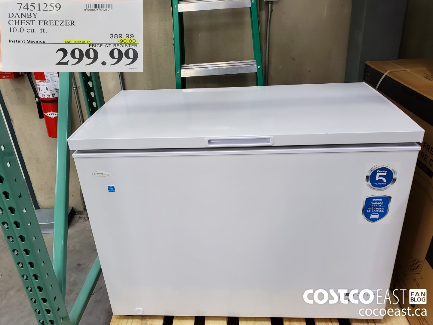 Costco Stand Up Freezer Danby Brand 