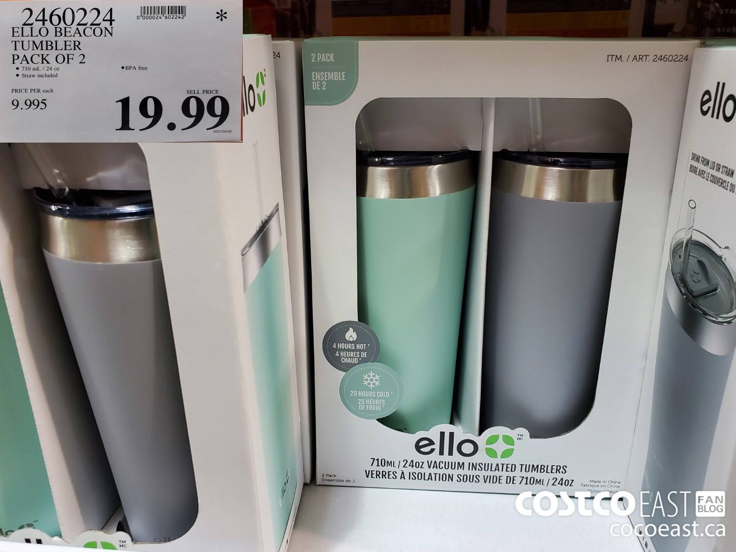 Ello Beacon 24oz Vacuum Insulated Stainless Tumbler