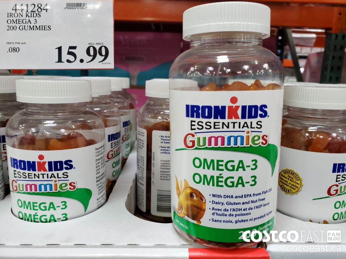 441284 IRON KIDS OMEGA 3 200 GUMMIES 15 99 Costco East Fan Blog