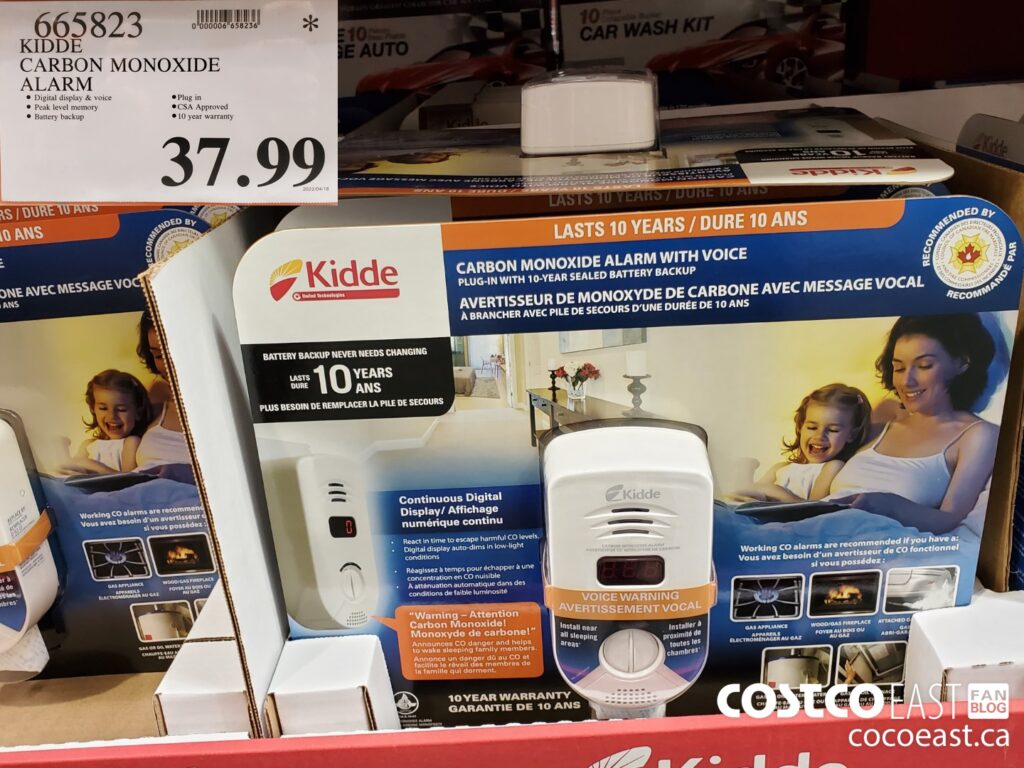665823 KIDDE CARBON MONOXIDE ALARM 37 99 Costco East Fan Blog