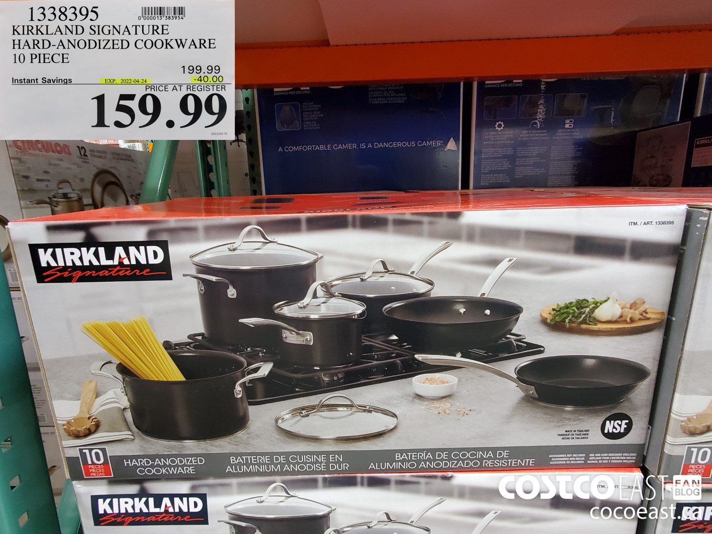 Kirkland Signature Hard Anodized Cookware Set, 10-Piece