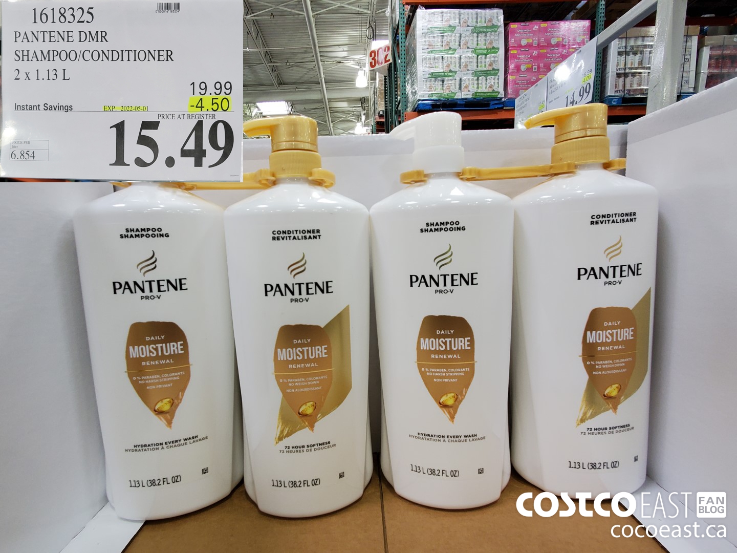 1618325 PANTENE DMR SHAMPOO CONDITIONER 2 x 1 13L 4 50 INSTANT SAVINGS