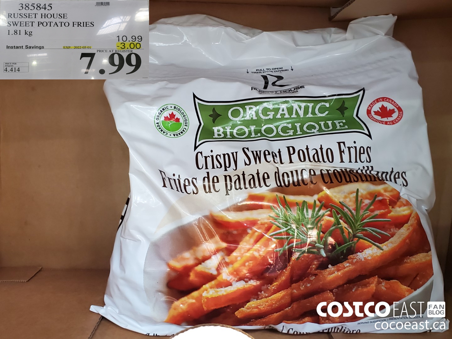 385845 RUSSET HOUSE SWEET POTATO FRIES 1 81 KG 3 00 INSTANT SAVINGS