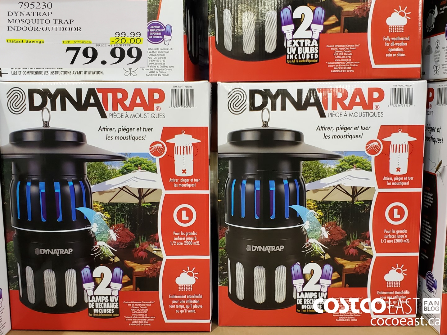 795230 DYNATRAP MOSQUITO TRAP INDOOR OUTDOOR 20 00 INSTANT SAVINGS EXPIRES  ON 2022 05 29 79 99 - Costco East Fan Blog