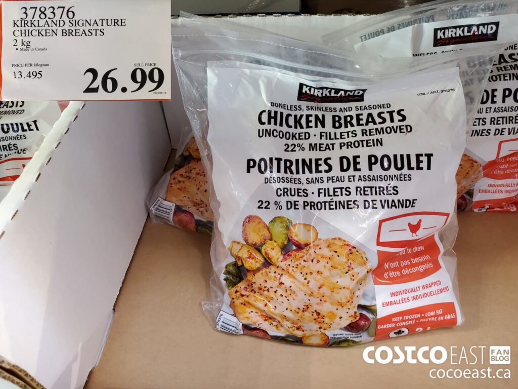 378376 KIRKLAND SIGNATURE CHICKEN BREASTS 2 KG 26 99 Costco East Fan Blog