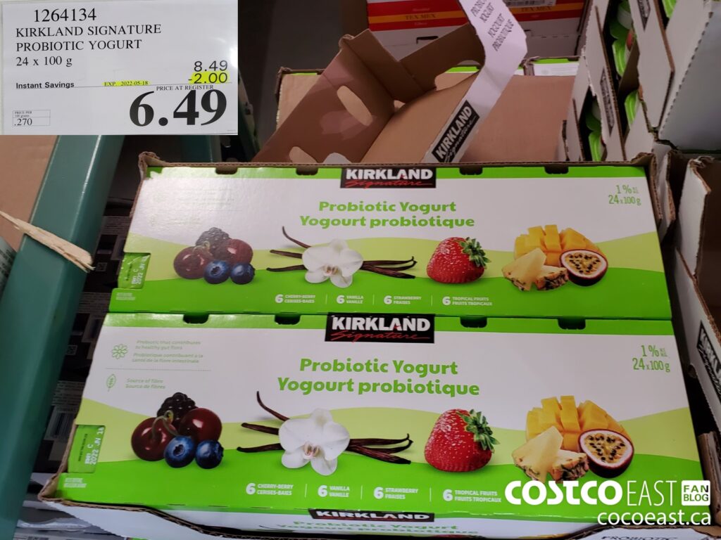 1264134 KIRKLAND SIGNATURE EXECUTIVE PROBIOTIC YOGURT 24 x 100 g 2 00