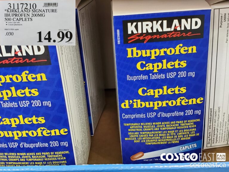 3117210 KIRKLAND SIGNATURE IBUPROFEN 200MG 500 CAPLETS 14 99 Costco