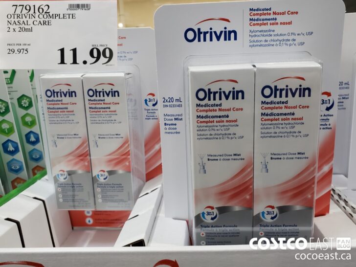779162 OTRIVIN COMPLETE NASAL CARE 2 x 20ml 11 99 Costco East Fan Blog
