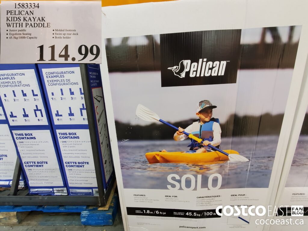 1583334 PELICAN KIDS KAYAK WITH PADDLE 114 99 Costco East Fan Blog
