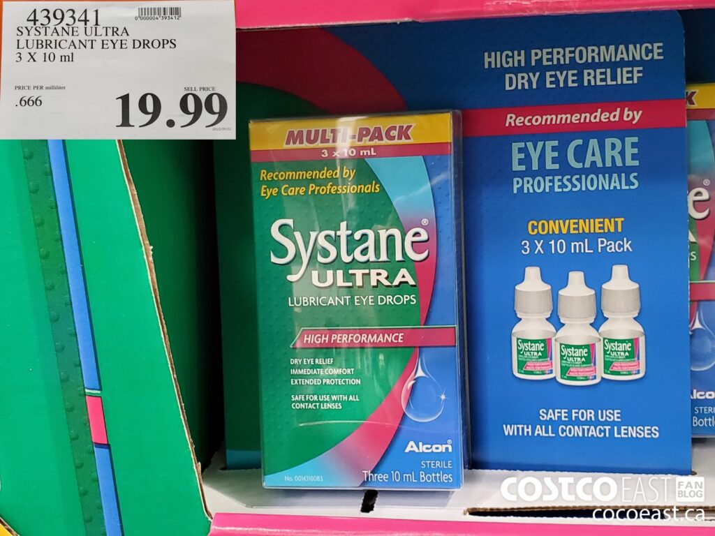 439341 SYSTANE ULTRA LUBRICANT EYE DROPS 3 X 10 ML 19 99 Costco East