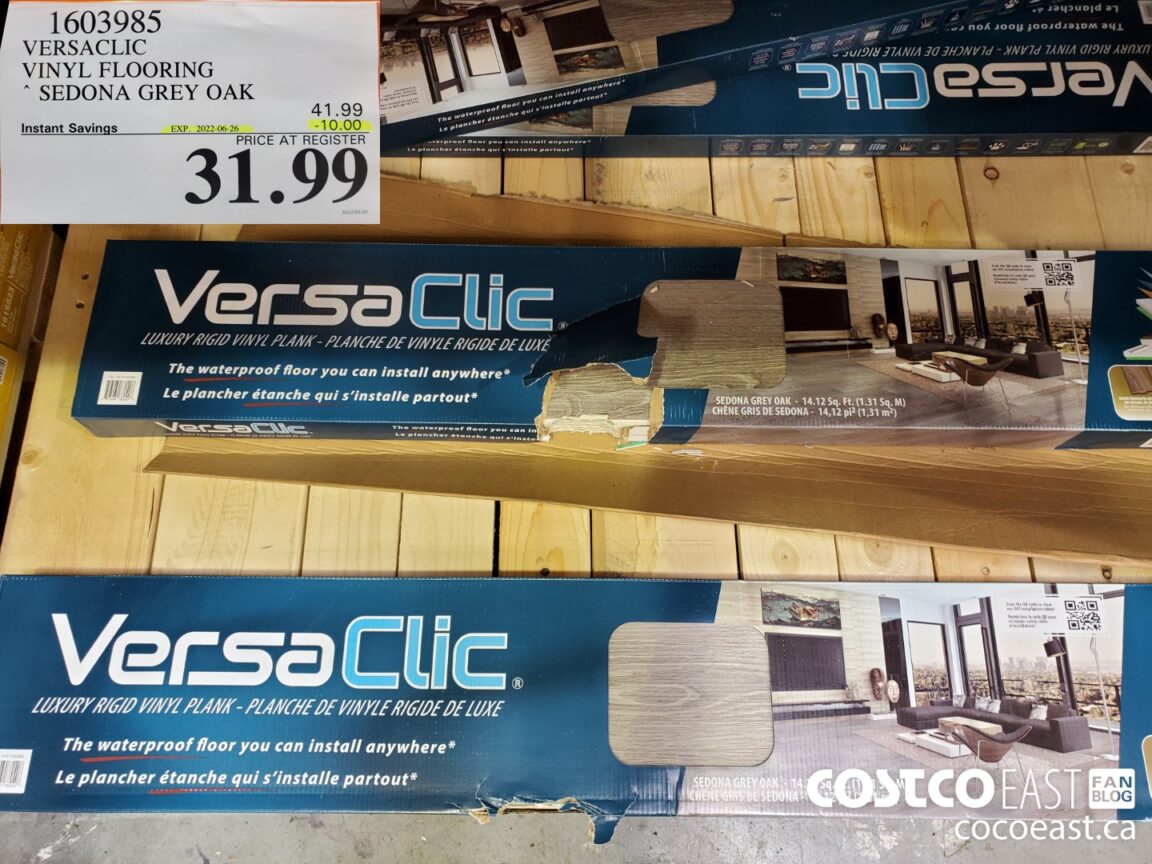 1603985 VERSACLIC VINYL FLOORING SEDONA GREY OAK 10 00 INSTANT SAVINGS