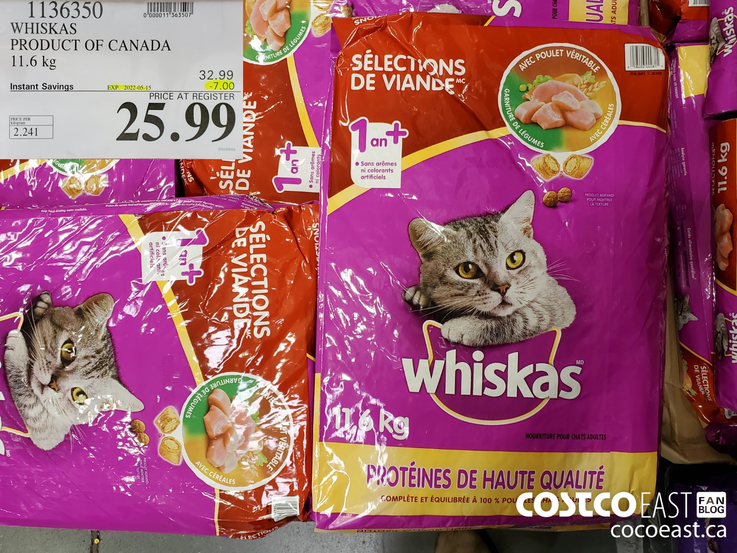 Costco whiskas shop cat food