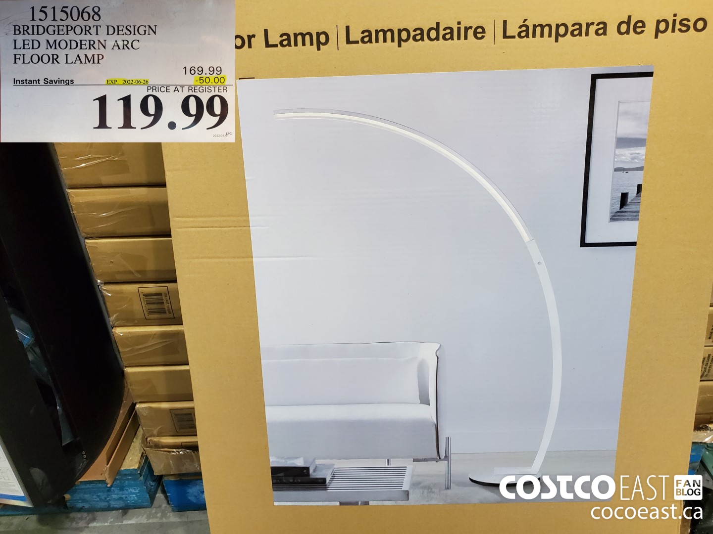 1515068 BRIDGEPORT DESIGN LED MODERN ARC FLOOR LAMP 50 00 INSTANT ...
