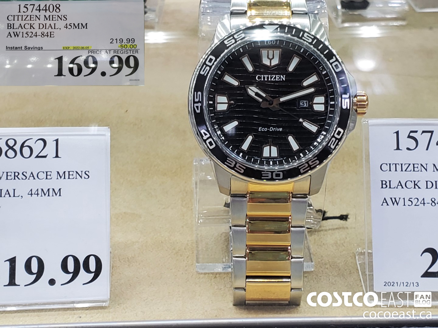 1574408 CITIZEN MENS BLACK DIAL 45MM AW1524 84E 50 00 INSTANT SAVINGS EXPIRES ON 2022 06 05 169 99 Costco East Fan Blog