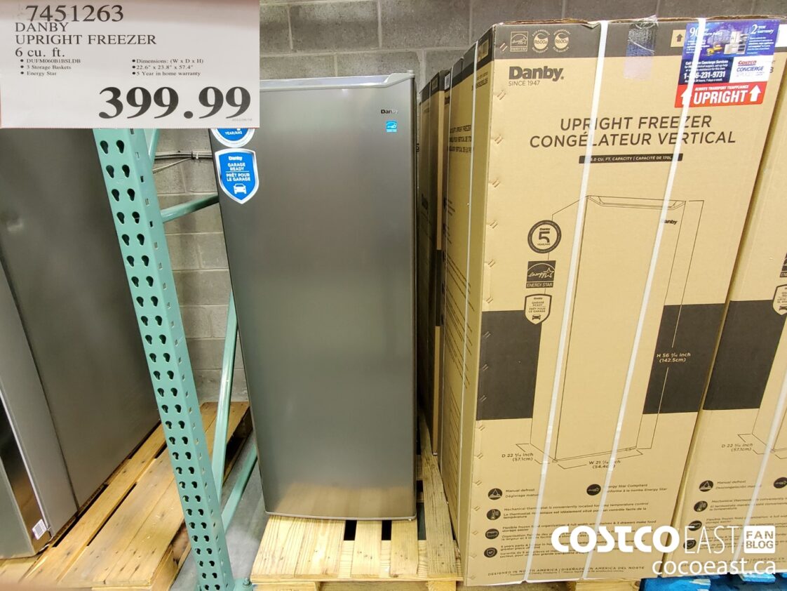 7451263 DANBY UPRIGHT FREEZER 6 cu ft 399 99 Costco East Fan Blog