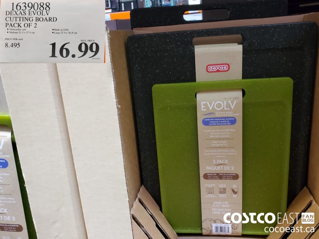 1639088 DEXAS EVOLV CUTTING BOARD PACK OF 2 16 99 Costco East Fan Blog