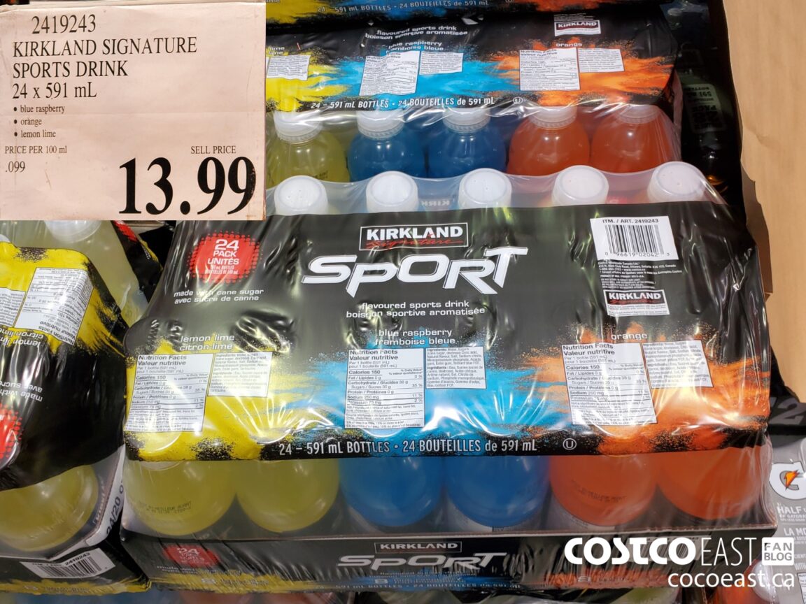 2419243 KIRKLAND SIGNATURE SPORTS DRINK 24 X 591 ML 13 99 Costco East